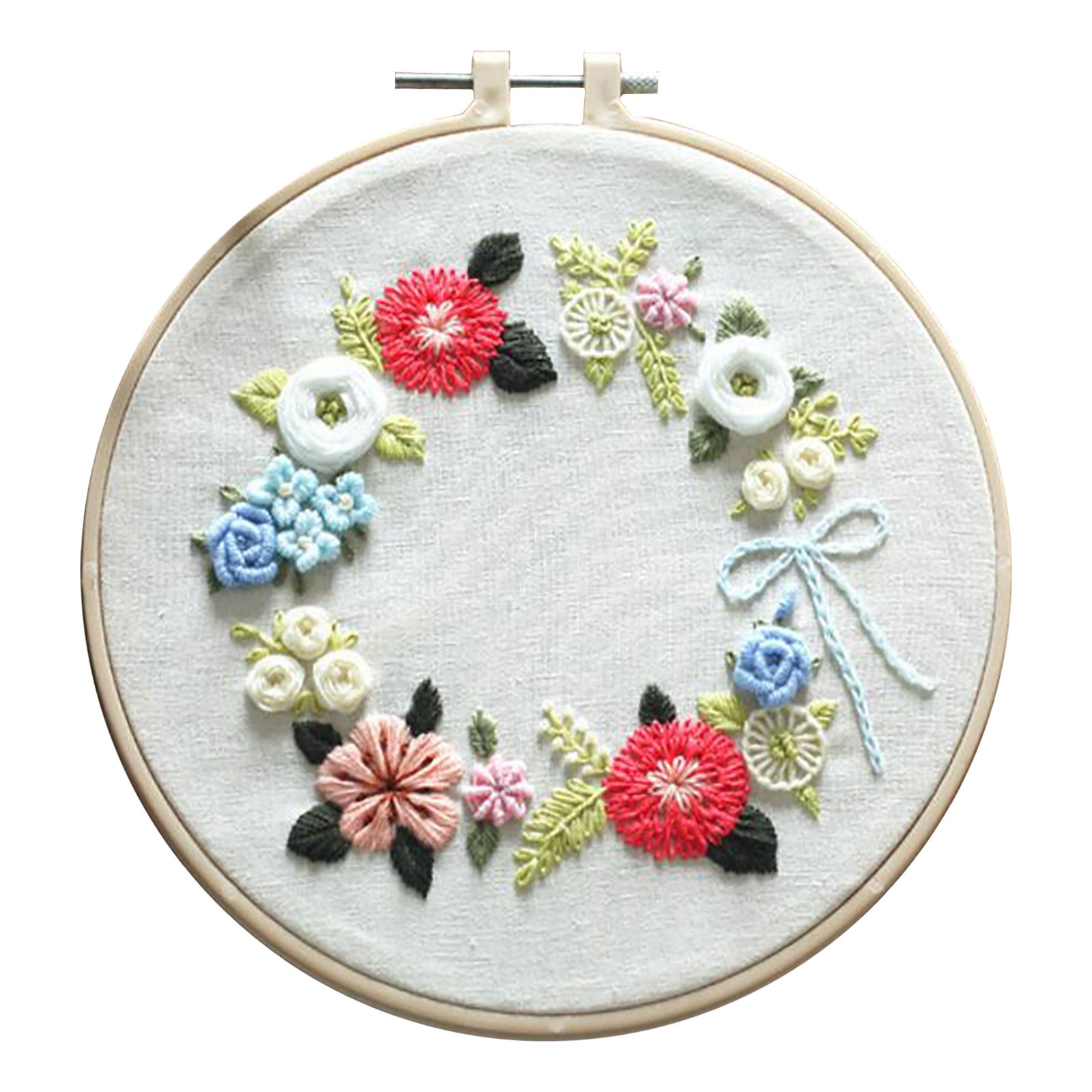 Chiccall Home Decor Cross Stitch Tools and Beginner Embroidery Kits for Adults and Children Gifts for Girls Boys Kids Adults, Size: 7.87×7.87×